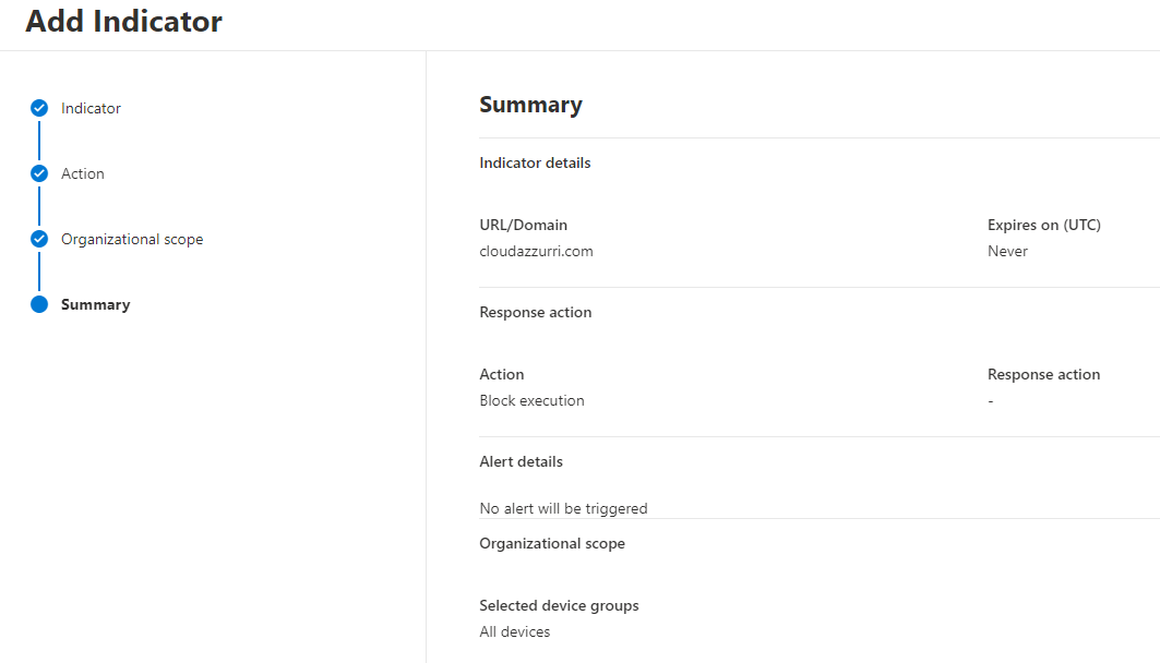 Browser support for Defender for Endpoint URL/Domain Indicators Fish